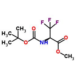 METHYL N-(TERT-BUTOXYCARBONYL)-3,3,3-TRIFLUOROALANINATE结构式