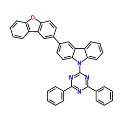 3-(2-Dibenzofuranyl)-9-(4,6-diphenyl-1,3,5-triazin-2-yl)-9H-carbazole结构式