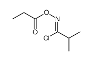 [(Z)-(1-chloro-2-methylpropylidene)amino] propanoate Structure