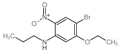 4-Bromo-5-ethoxy-2-nitro-N-propylaniline structure