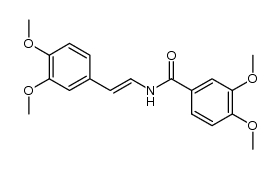 3,4-dimethoxy-benzoic acid-(3,4-dimethoxy-styrylamide)结构式