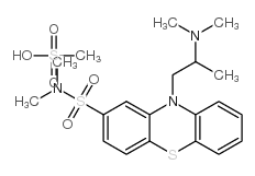 10-[2-(dimethylamino)propyl]-N,N-dimethyl-10H-phenothiazine-2-sulphonamide monomethanesulphonate结构式