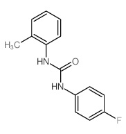 3-(4-fluorophenyl)-1-(2-methylphenyl)urea Structure