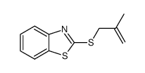 Benzothiazole, 2-[(2-methyl-2-propenyl)thio]- (9CI) Structure