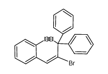 2-bromo-3-(o-hydroxyphenyl)-1,1-diphenylprop-2-en-1-ol结构式