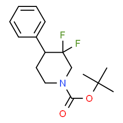 tert-butyl 3,3-difluoro-4-phenylpiperidine-1-carboxylate structure