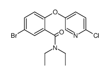 5-bromo-2-(6-chloropyridin-3- yloxy)-N,N-diethylbenzamide结构式