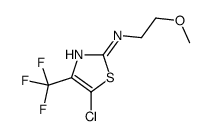 5-chloro-N-(2-methoxyethyl)-4-(trifluoromethyl)-1,3-thiazol-2-amine结构式