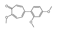 5-(2,4-dimethoxyphenyl)-2-methoxycyclohepta-2,4,6-trien-1-one Structure