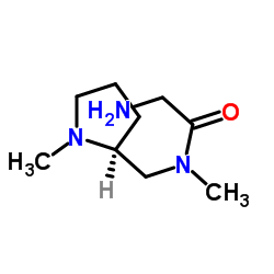 N-Methyl-N-{[(2S)-1-methyl-2-pyrrolidinyl]methyl}glycinamide结构式