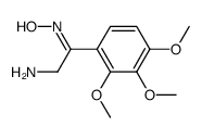 2-amino-1-(2,3,4-trimethoxyphenyl)ethan-1-one oxime结构式