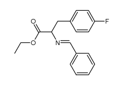 ethyl 2-(benzylideneamino)-3-(4-fluorophenyl)propanoate Structure