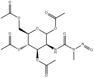 2-(3-Methyl-3-nitrosoureido)-2-deoxy-D-mannopyranose 1,3,4,6-tetraacetate结构式