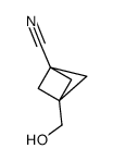 3-(hydroxymethyl)bicyclo[1.1.1]pentane-1-carbonitrile structure