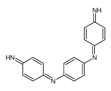 4-N-[4-[(4-iminocyclohexa-2,5-dien-1-ylidene)amino]phenyl]cyclohexa-2,5-diene-1,4-diimine结构式