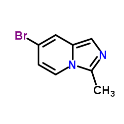 7-溴-3-甲基咪唑[1,5-a]吡啶结构式