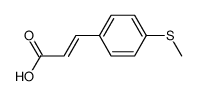(E)-3-[4-(methylthio)phenyl]propenoic acid Structure