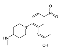 N-[2-[4-(methylamino)piperidin-1-yl]-5-nitrophenyl]acetamide Structure