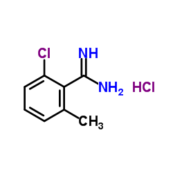 2-Chloro-6-methylbenzenecarboximidamide hydrochloride (1:1)结构式