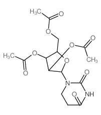 [3,4-diacetyloxy-5-(2,4-dioxo-1,3-diazinan-1-yl)oxolan-2-yl]methyl acetate Structure