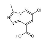 6-chloro-3-methyl-[1,2,4]triazolo[4,3-b]pyridazine-8-carboxylic acid结构式