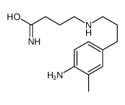 4-[3-(4-amino-3-methylphenyl)propylamino]butanamide结构式