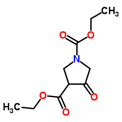 4-Oxo-1,3-pyrrolidinedicarboxylicaciddiethylester结构式