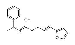 5-(furan-2-yl)-N-(1-phenylethyl)pent-4-enamide结构式