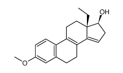 (13S-cis)-13-ethyl-7,11,12,13,16,17-hexahydro-3-methoxy-6H-cyclopenta[a]phenantren-17-ol Structure