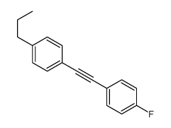 1-fluoro-4-[2-(4-propylphenyl)ethynyl]benzene structure