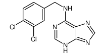N-[(3,4-dichlorophenyl)methyl]-7H-purin-6-amine Structure
