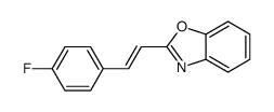2-[2-(4-fluorophenyl)ethenyl]-1,3-benzoxazole Structure