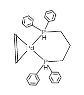 {Pd(C2H4)(1,3-bis(diphenylphosphino)propane)} Structure