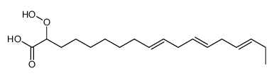 2-hydroperoxyoctadeca-9,12,15-trienoic acid结构式