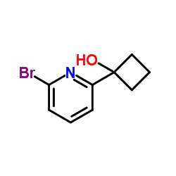 1-(6-Bromo-2-pyridinyl)cyclobutanol structure