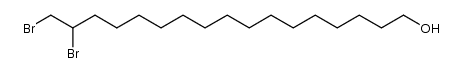 16,17-dibromo-1-heptadecanol结构式