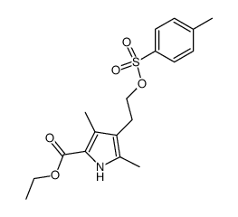 ethyl 3,5-dimethyl-4-(2-p-toluenesulfonyloxyethyl)-1H-pyrrole-2-carboxylate Structure