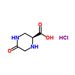 (S)-5-Oxopiperazine-2-carboxylic acid hydrochloride Structure