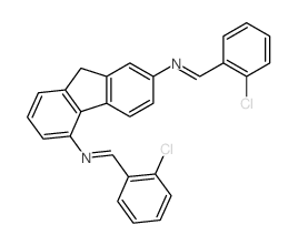 1-(2-chlorophenyl)-N-[7-[(2-chlorophenyl)methylideneamino]-9H-fluoren-4-yl]methanimine picture