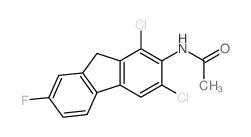 Acetamide,N-(1,3-dichloro-7-fluoro-9H-fluoren-2-yl)- structure