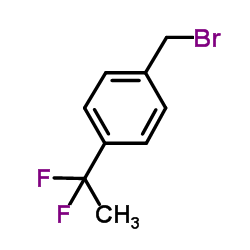 1-(Bromomethyl)-4-(1,1-difluoroethyl)benzene结构式