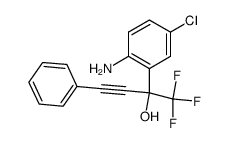 2-(2'-amino-5'-chlorophenyl)-1,1,1-trifluoro-4-phenylbut-3-yn-2-ol Structure
