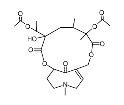12,20-Diacetoxy-15,20-dihydro-15-hydroxy-4-methyl-4,8-secosenecionan-8,11,16-trione structure