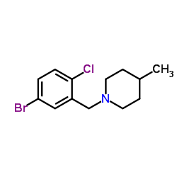 1-(5-Bromo-2-chlorobenzyl)-4-methylpiperidine Structure