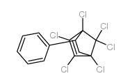 1,2,3,4,7,7-Hexachloro-5-phenylnorborn-2-ene结构式