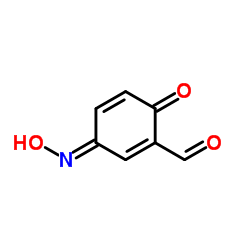 1,4-Cyclohexadiene-1-carboxaldehyde, 3-(hydroxyimino)-6-oxo- (9CI)结构式