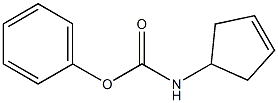 Carbamic acid, N-3-cyclopenten-1-yl-, phenyl ester Structure