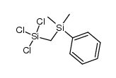 Si,Si,Si-trichloro-Si',Si'-dimethyl-Si'-phenyl-Si,Si'-methanediyl-bis-silane结构式