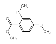 Benzoic acid, 4-methoxy-2-(methylamino)-, methyl ester (9CI)结构式