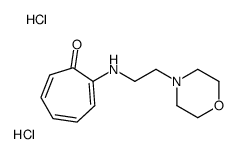 2-morpholin-4-ium-4-ylethyl-(7-oxocyclohepta-1,3,5-trien-1-yl)azanium,dichloride Structure